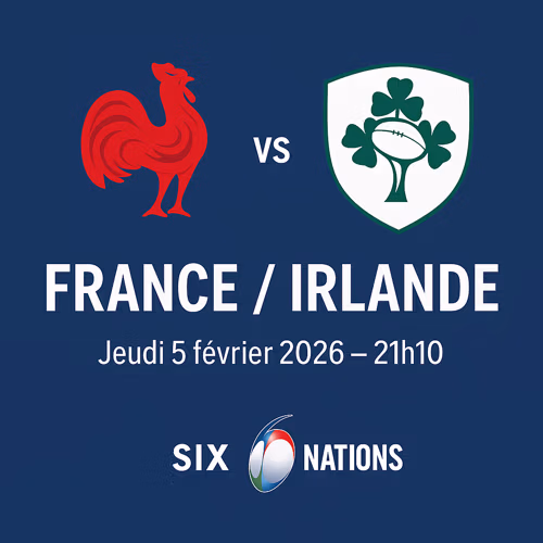 Tournoi des 6 nations - France Irlande au Ruck'n'Beers